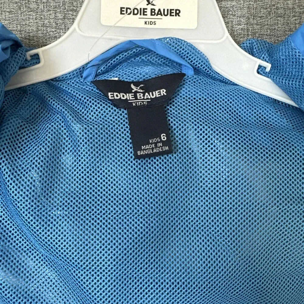 Eddie Bauer Kids 3 PC Jacket, Short , Graphic Tee Set Size 6 Water Resistant